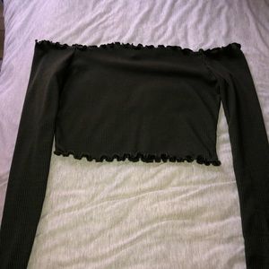 Trendy off the shoulder top!